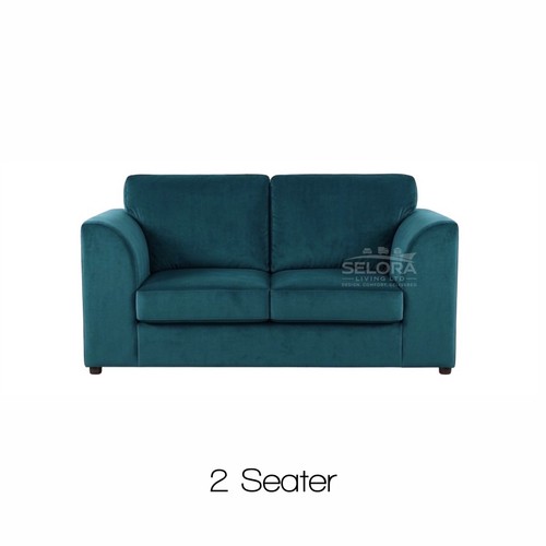 Teal velvet sofa set - sofa, 3