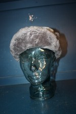 Vintage Russian grey real fur