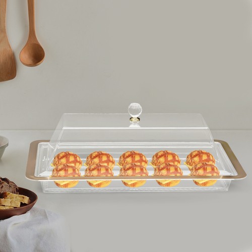 Acrylic cake stand with lid - cake,