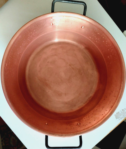 Vtg 1950s french copper jam - french,