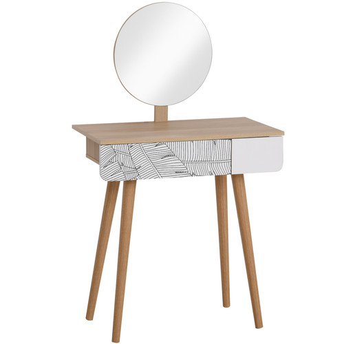 Nordic wooden dressing table - wooden,