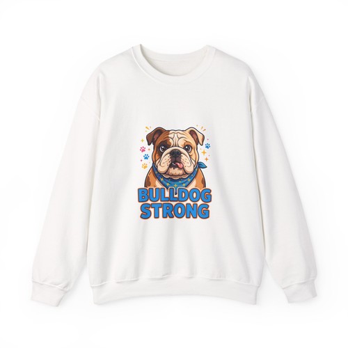Bulldog strong sweatshirt - sweatshirt, |