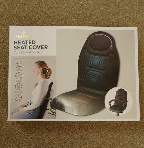 Heated seat cover with massage - heated,