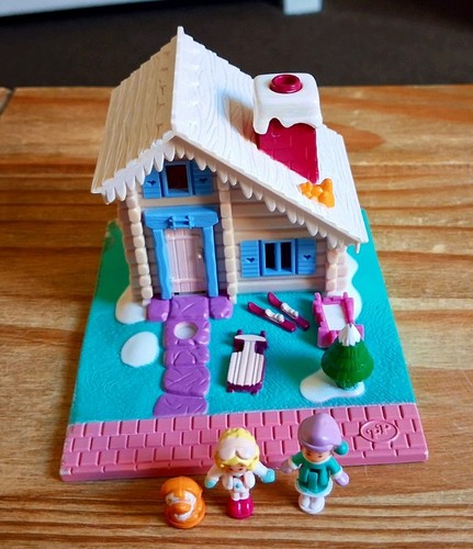 Vintage polly pocket - pocket, ski
