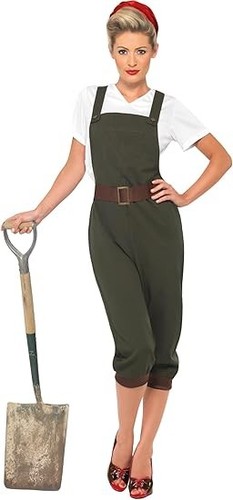1940s land girl - girl, dress