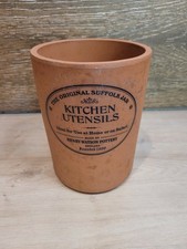 Utensils pot Henry Watson Pottery Original Suffolk Jar Terracotta Kitchen