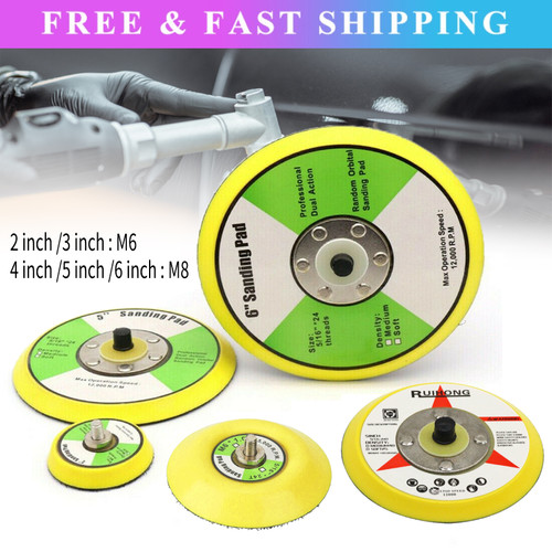 Hook loop backing pad - m6/m8,
