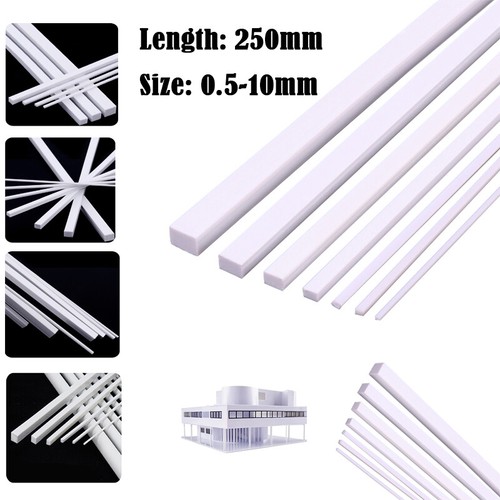 250mm white abs styrene - abs,