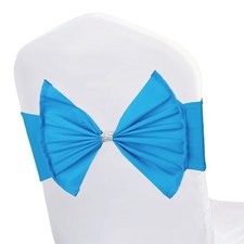 Spandex Elasticity Chair Band Bows for Wedding Birthday Reception Chair Decor