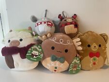 Christmas Squishmallow Bundle - Den Axolotl, Jones Cat, Ronnie Cow, Moose & Dog