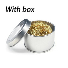 Brass Soldering Iron Tip Cleaning Wire Nozzle Cleaner Wool Sponge Ball Holder UK