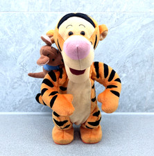 1999 Disney Mattel 12” Tigger & Roo Jumping Bouncing Singing Plush Toy Vintage