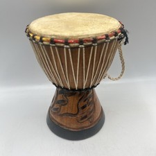 Vintage Round Wooden Bongo