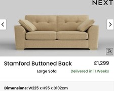 NEXT Stamford Buttoned Back