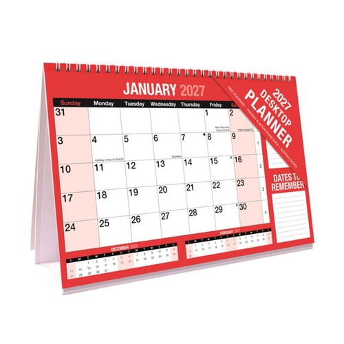 2027 desktop planner - 2027,