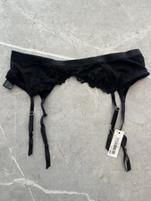Ladies Size 10 Black Suspender