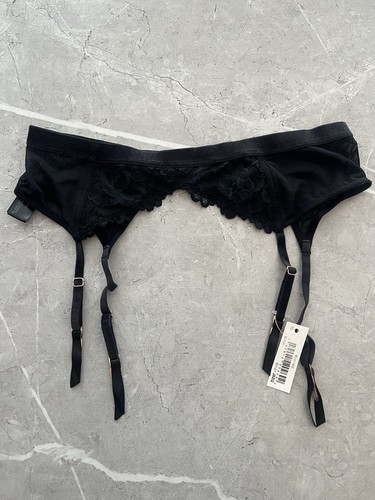 Ladies size black suspender - size,