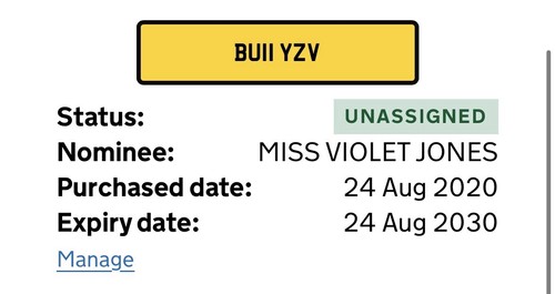 Dvla private number - dvla, plate