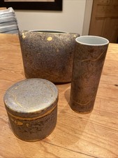 Vintage Rosenthal Germany Studio-Linie Vase H Dressler Handgemalt Mauve Gold