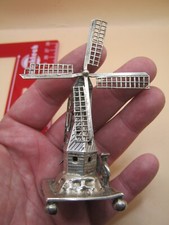 Antique Good Sized Windmill With Dutch Silver Mark - Working Toy
