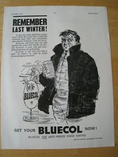 BLUECOL SAFE AGAINST FREEZING ANTI-FREEZE SMITHS '63 ADVERT APPRX A4 SIZE FILE 4