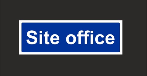 Site office sign sticker 2 - sign,