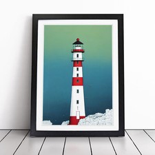 Lighthouse Art Framed Canvas