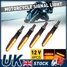 LED Motorcycle Motorbike Turn Signal Indicators Light Amber For Quad ATV Scooter