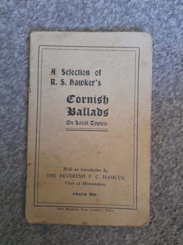 Vintage book cornish - book, of