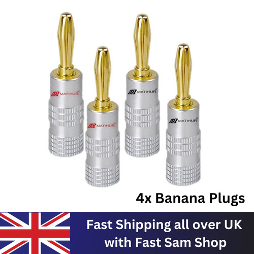 Professional banana plugs - 4x,