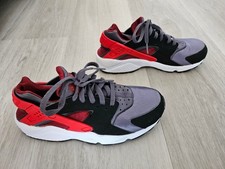 Nike Air Huarache Black Team Red Maroon Uk8.5 EU 43