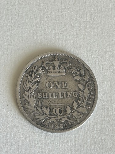 1860 queen victoria one - queen, 1/-