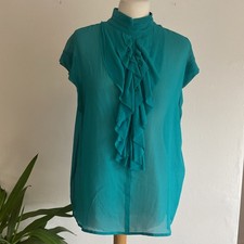 Marc Cain 100% Silk Ruffle