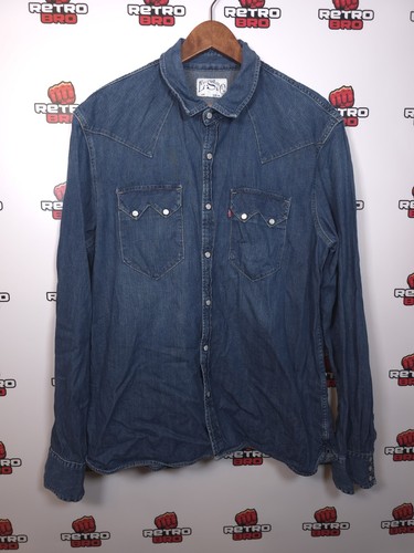 Levi mens denim shirt - xl,