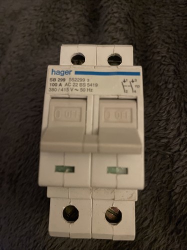 Hager sb299 552299 100a - 3,