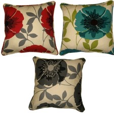 Polycotton Isla Poppy Flower