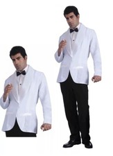 White jacket hugh hefner - white,
