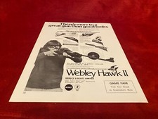 PGUN2 GUN ADVERT 11X8 WEBLEY HAWK II RIFLE