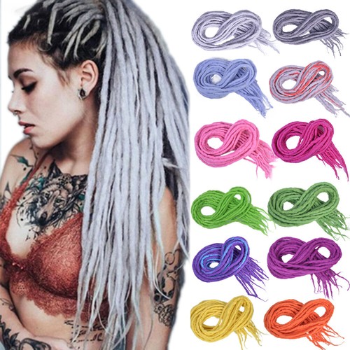 Soft wool dreadlocks - 22",