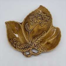 Vintage Porcelain Ceramic Leaf