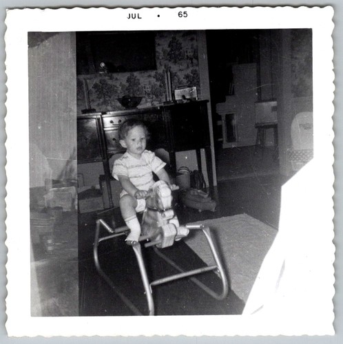 Vtg snapshot cute baby - snapshot,
