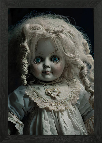 Scary dolls framed wall art - framed,