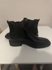 Brand New Asda Black Ankle Boots UK 6 – Women’s Faux Leather Chelsea Style