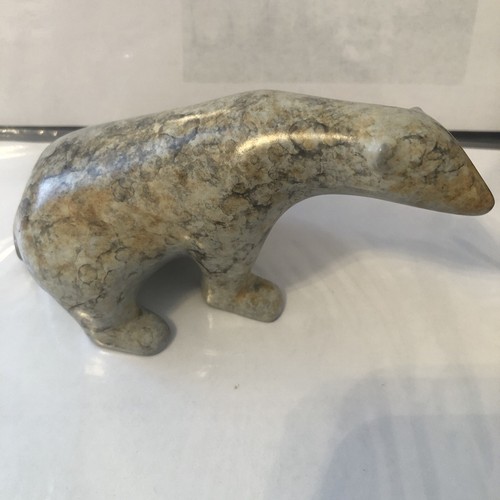 Signed polar bear - signed, small