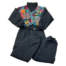 Vintage Retro 90s Ski Suit One