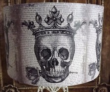 Gothic Skull Lampshade, Royal
