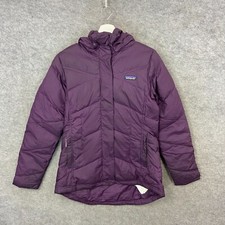 Patagonia Jacket Womens Small Purple Duck Down Fill Insulated Padded Coat Hooded