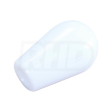 M12 X 1.25 WHITE DELRIN GEAR SHIFT KNOB UNIVERSAL - RACE RALLY TRACK DRIFT