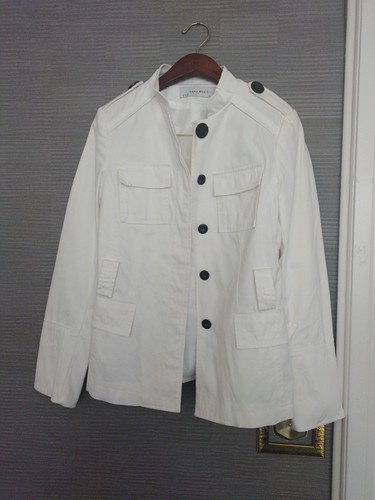Zara white safari style jacket - zara,