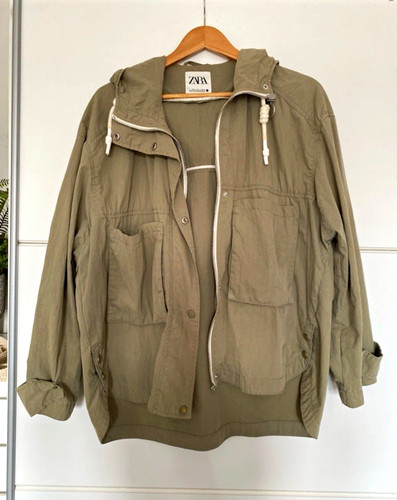 Zara women khaki hooded - women’s,